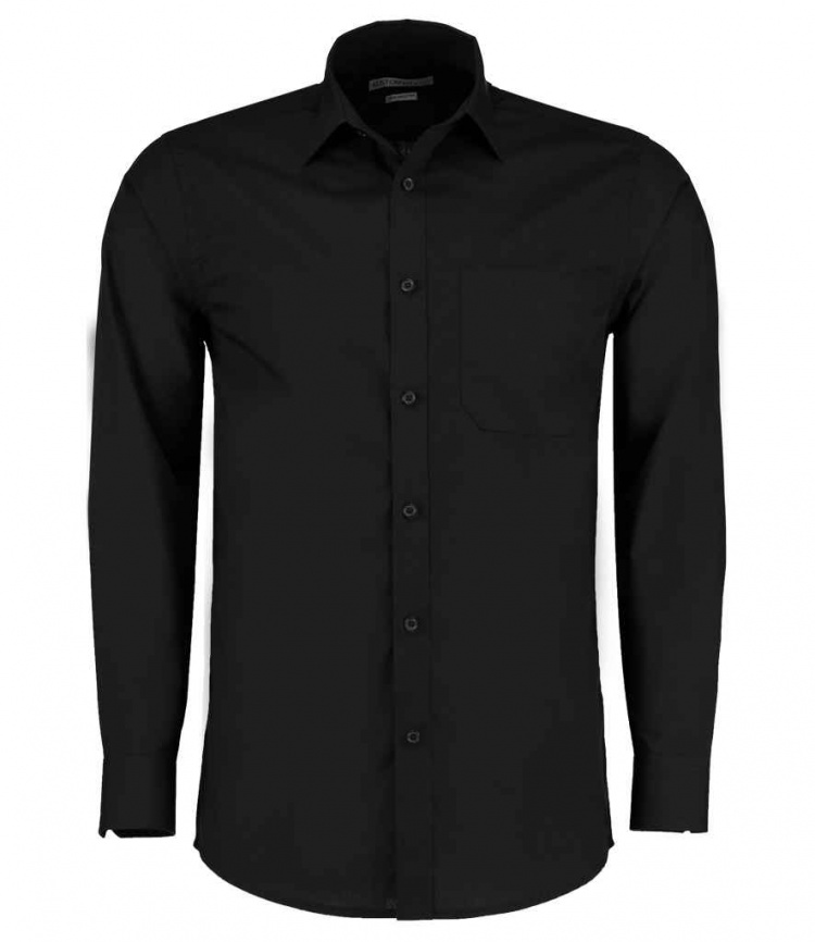 Kustom Kit K142  Long Sleeve Tailored Poplin Shirt